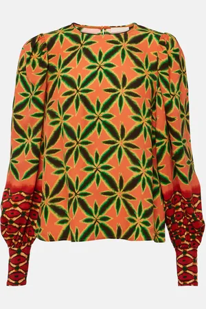 ULLA JOHNSON Lilliana crepe blouse