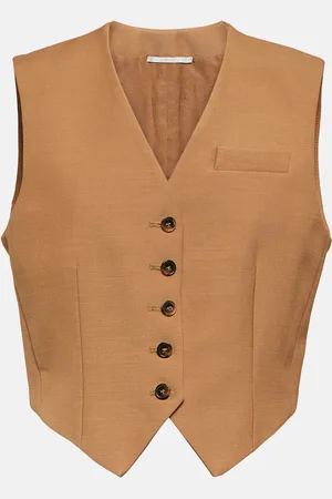Stella McCartney Cropped wool waistcoat
