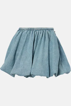 ROTATE Denim miniskirt