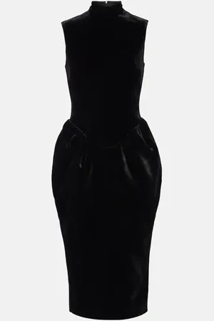 Rasario Velvet midi dress