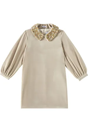 Il gufo Embellished velvet dress