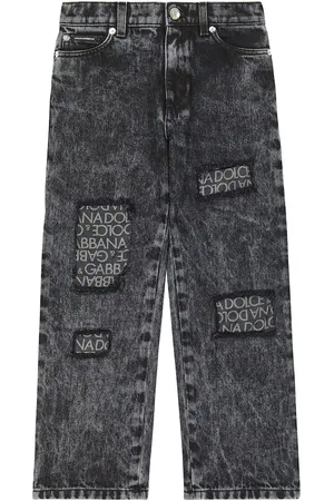 Dolce & Gabbana DG cotton and silk jeans