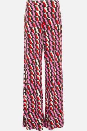 Diane von Furstenberg Holly printed wide-leg pants