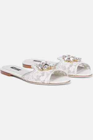Dolce & Gabbana Bianca embellished lace sandals