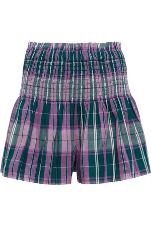 Marant Etoile Bayowel shirred cotton shorts