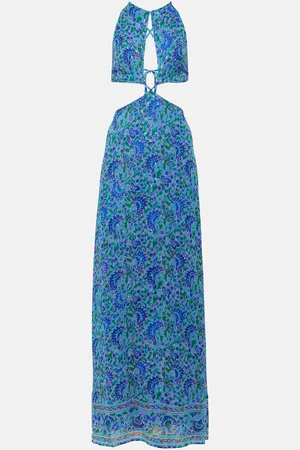 RIXO London Lenny printed cutout maxi dress