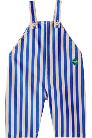 Tiny Cottons Baby striped cotton overalls