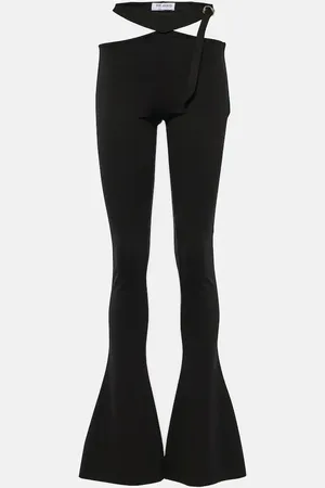 The Attico Cutout jersey flared pants