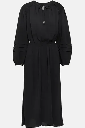 Marant Etoile Lydie ruched crÃªpe midi dress