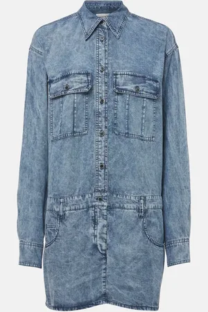 Marant Etoile Palvina denim shirt dress