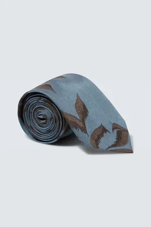 DRIES VAN NOTEN Printed silk tie