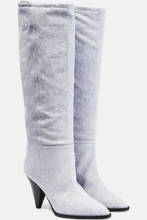 Isabel Marant Ririo denim knee-high boots