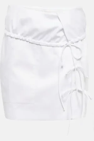 Altuzarra Ian wrap cotton-blend miniskirt
