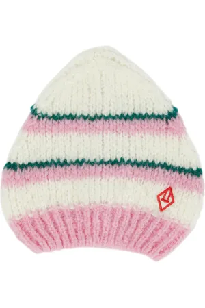 The Animals Observatory Cable-knit wool-blend beanie