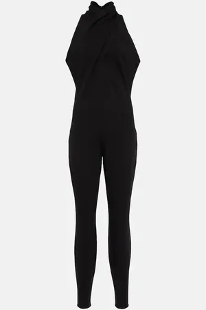 Alaïa Halterneck crÃªpe jumpsuit
