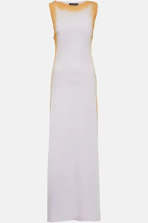 Y / PROJECT Ribbed-knit cotton maxi dress