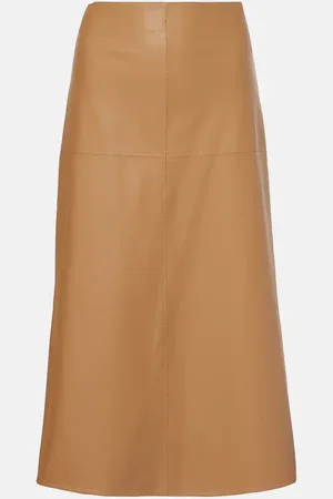 Max Mara Leisure Scilli coated jersey midi skirt