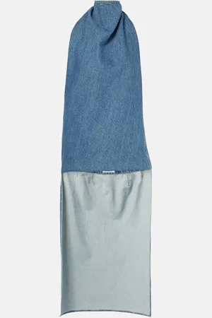 Alaïa Caped denim top