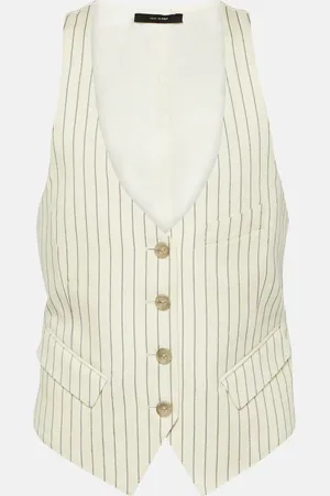 Tom Ford Pinstripe wool and silk-blend vest