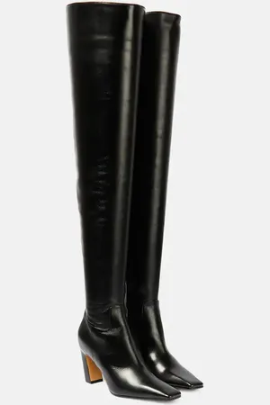 Khaite Marfa leather over-the-knee boots