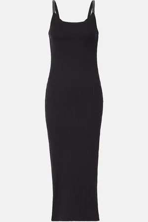 Brunello Cucinelli Monili cotton-blend jersey midi dress