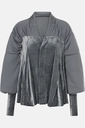 Rick Owens Duvetessa jersey and velvet jacket