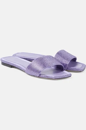 Jimmy Choo Clovis embellished satin mules