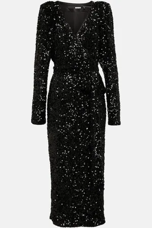 ROTATE Sequined maxi dress