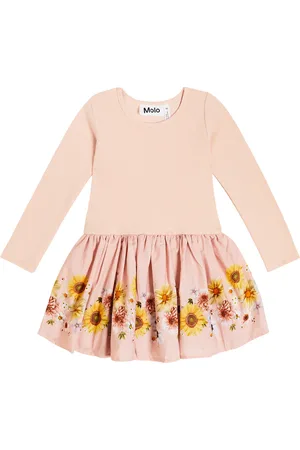 Molo Baby Candi floral cotton-blend dress