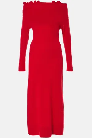 Altuzarra Lunaire off-shoulder cashmere gown