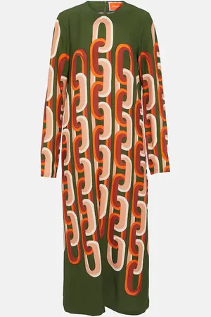 La DoubleJ Swing printed midi dress