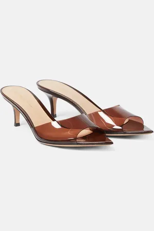 Gianvito Rossi Elle 55 TPU and patent leather mules