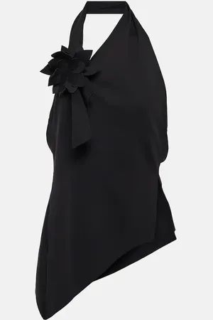 COPERNI Floral-appliquÃ© halterneck top