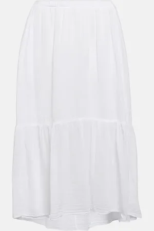 Velvet Mckenna cotton midi skirt