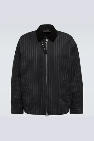 SACAI Pinstriped cotton jacket