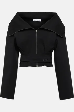 Alaïa Cropped jersey jacket