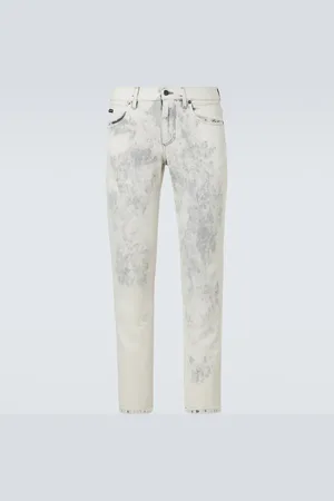 Dolce & Gabbana Printed straight jeans