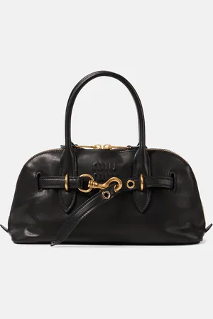 Miu Miu Aventure leather tote bag