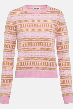 Miu Miu Logo virgin wool sweater