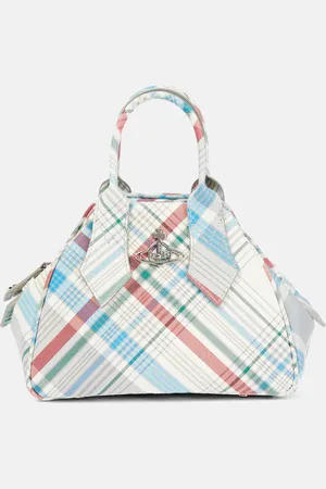 Vivienne Westwood Yasmine Small checked leather tote bag
