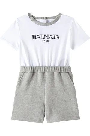 Balmain Baby cotton jumpsuit