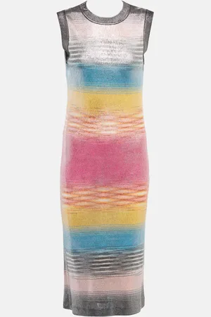 Missoni Striped silk-blend midi dress