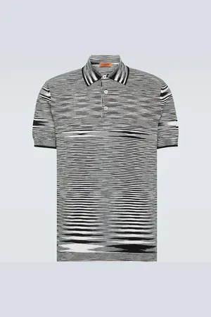Missoni Space-dyed cotton polo shirt
