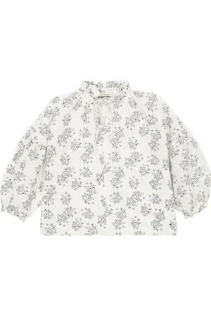The New Society Olivia floral linen blouse