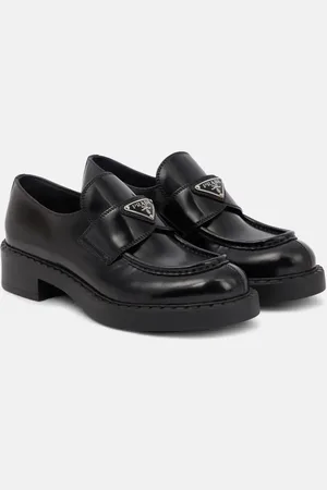 Prada Platform leather loafers