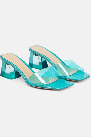 Gianvito Rossi Cosmic leather-trimmed TPU mules