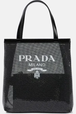 Prada Logo sequin-embellished tote