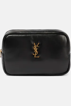 Saint Laurent Quilted leather makeup bag