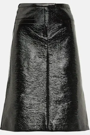 Courrèges Vinyl midi skirt