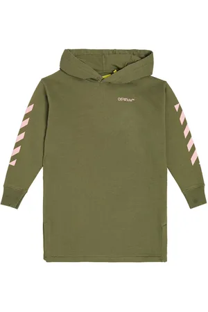 OFF-WHITE Logo cotton sweater dress